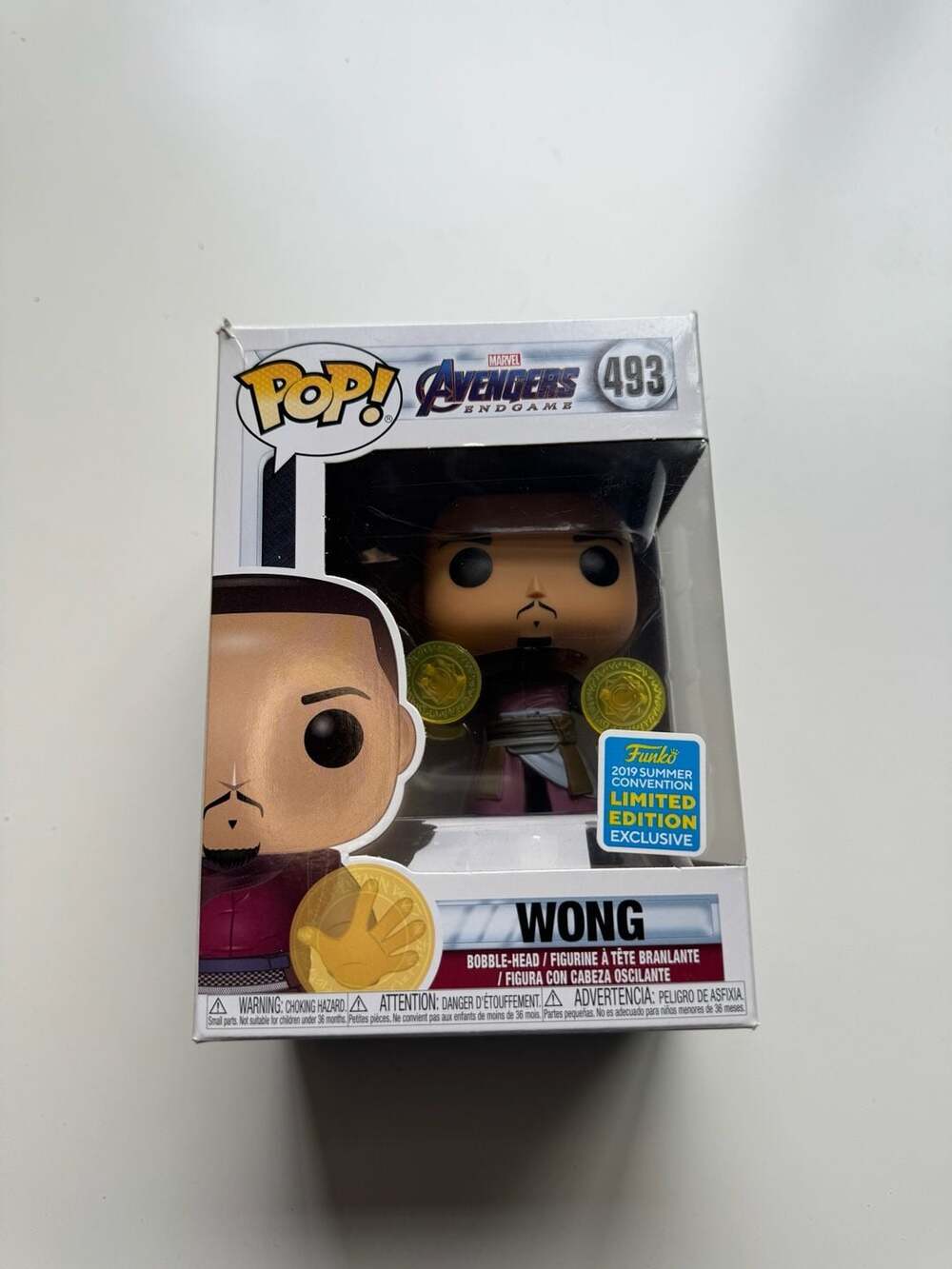 Funko Pop! Marvel Avengers Endgame Wong #493 2019 Summer Convention Exclusive